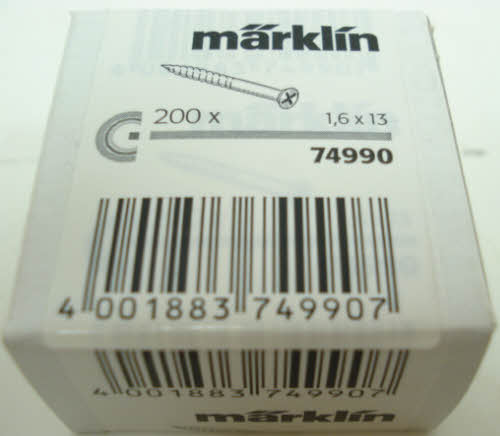 Marklin 74990 HO C Track Mounting Screws (Pack of 200)