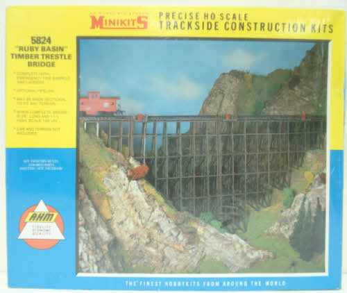 AHM 5824 HOMinikits Ruby Basin Timber Trestle Bridge Kit