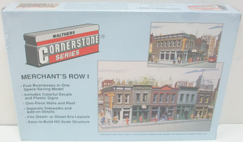 Walthers 933-3028 HO Cornerstone Series Merchant's Row I Building Kit